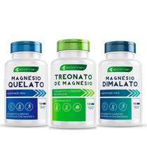 Kit Saude Magnesio Treonato Dimalato Quelato 500Mg 120Cáps Ecomev Kit Saude Magnesio Treonato Dimalato Quelato 500Mg 120Cáps Ecomev