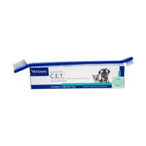 Kit Saúde Oral Cães E Gatos Virbac C.E.T Pasta E Escova