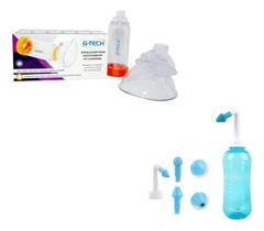 Kit Saúde Respiratória Espaçador + Limpador Nasal Kit Saúde Respiratória Espaçador + Limpador Nasal