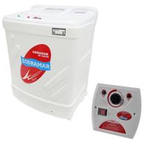 Kit Sauna Compact Line 12kw 380v Trif + Quadro Analógico Sodramar - 18m³ Kit Sauna Compact Line 12kw 380v Trif + Quadro Analógico Sodramar - 18m³