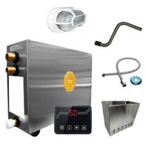 Kit Sauna Impercap 12kw 220 Bif + Tubo + Luminária + Cesto Kit Sauna Impercap 12kw 220 Bif + Tubo + Luminária + Cesto