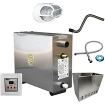 Kit Sauna Impercap 15kw + Tubo + Luminária + Cesto Kit Sauna Impercap 15kw + Tubo + Luminária + Cesto