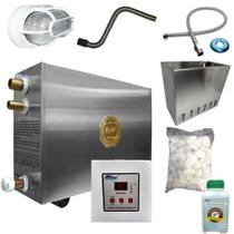 Kit Sauna Impercap 18kw 220 Tri Instalação Completo Kit Sauna Impercap 18kw 220 Tri Instalação Completo
