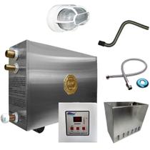 Kit Sauna Impercap 18kw + Tubo + Luminária + Cesto