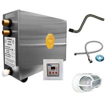 Kit Sauna Impercap 6kw 220 Bif + Kit Instalação + Luminária - Até 7,5m³