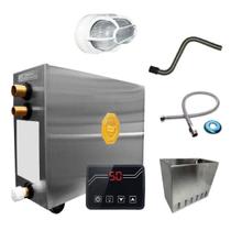 Kit Sauna Impercap 9kw 220 Bif + Tubo + Luminária + Cesto Kit Sauna Impercap 9kw 220 Bif + Tubo + Luminária + Cesto