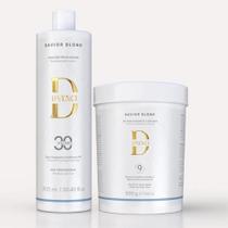 Kit savior blond emulsao reveladora 30v. d'vence 900ml e pó descolorante 500g Kit savior blond emulsao reveladora 30v. d'vence 900ml e pó descolorante 500g