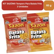 KIT SAZÓN Tempero Para Batata Frita - Cheddar Bacon e Páprica com Tomate - 2 Unidades KIT SAZÓN Tempero Para Batata Frita - Cheddar Bacon e Páprica com Tomate - 2 Unidades