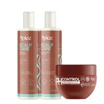 Kit Scalp Care + Ph Control Ápice Cosméticos Limpeza, Equilíbrio e Brilho Intenso