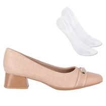 Kit Scarpin Piccadilly Tati Feminino + Par de Meia Kit Scarpin Piccadilly Tati Feminino + Par de Meia