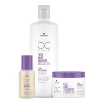 Kit Schwarzkopf BC Bonacure Frizz Away - Shampoo 1L + Máscara 500ml + Smoothing Oil 50ml Kit Schwarzkopf BC Bonacure Frizz Away - Shampoo 1L + Máscara 500ml + Smoothing Oil 50ml