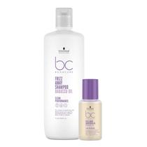 Kit Schwarzkopf BC Bonacure Frizz Away - Shampoo 1L + Smoothing Oil 50ml