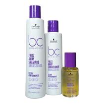 Kit Schwarzkopf BC Clean Performance Frizz Away - Shampoo 250ml + Condicionador 200ml + Óleo 50ml Kit Schwarzkopf BC Clean Performance Frizz Away - Shampoo 250ml + Condicionador 200ml + Óleo 50ml