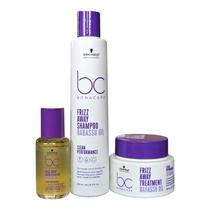 Kit Schwarzkopf BC Clean Performance Frizz Away - Shampoo 250ml + Máscara 200ml + Óleo 50ml Kit Schwarzkopf BC Clean Performance Frizz Away - Shampoo 250ml + Máscara 200ml + Óleo 50ml