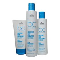 Kit Schwarzkopf BC Clean Performance Moisture Kick - Shampoo 250ml + Condicionador 200ml + Curl Bounce 150ml