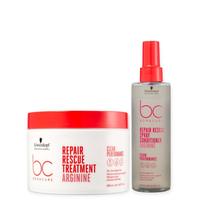 Kit Schwarzkopf Bc Repair Rescue - Máscara 500g + Spray Conditioner 200ml Kit Schwarzkopf Bc Repair Rescue - Máscara 500g + Spray Conditioner 200ml