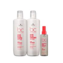 Kit Schwarzkopf Bc Repair Rescue - Shampoo 1L + Condicionador 1L + Spray Conditioner 200ml