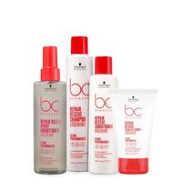 Kit Schwarzkopf Bc Repair Rescue - Shampoo 250ml + Condicionador 200ml + Spray Conditioner 200ml + Sealed Ends 100ml