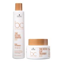 Kit Schwarzkopf Bc Time Restore Q10 - Shampoo 250ml + Máscara 200g