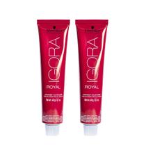 Kit Schwarzkopf Igora Royal HD 8.77 Louro Claro Cobre Extra 60g e Mix 0.77 Tom Mistura Cobre 60g