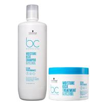 Kit Schwarzkopf Professional BC Bonacure Moisture Kick Glycerol - Shampoo 1L + Máscara 500ml