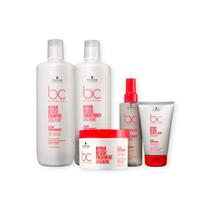 Kit Schwarzkopf Repair Rescue - Shampoo 1L + Condicionador 1L + Máscara 500g + Leave-In 200ml + Sealed Ends 100ml