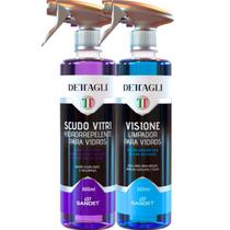Kit Scudo Vitri e Visione Dettagli Sandet Desengordurante de Vidros, Proteção e Hidrorrepelencia Kit Scudo Vitri e Visione Dettagli Sandet Desengordurante de Vidros, Proteção e Hidrorrepelencia