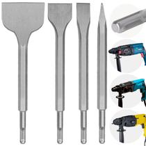 Kit Sds Plus Martelete Ponteiro E Talhadeiras Jogo 4 Peças Kit Sds Plus Martelete Ponteiro E Talhadeiras Jogo 4 Peças