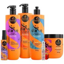 Kit Se Curve Cabelos Cacheados 5 itens 500ml Haskell + Presente Lourre 15ml Kit Se Curve Cabelos Cacheados 5 itens 500ml Haskell + Presente Lourre 15ml