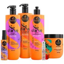 Kit Se Curve Cabelos Ondulados 5 itens 500ml Haskell + Presente Lourre 15ml Kit Se Curve Cabelos Ondulados 5 itens 500ml Haskell + Presente Lourre 15ml