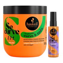Kit Se Curve Finalizador Curva e Cola 500ml + Sérum Óleo Haskell