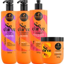 Kit Se Curve Shampoo + Cond + Creme Finalizador + Máscara 3 Manteigas 500ml Haskell