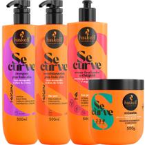 Kit Se Curve Shampoo + Cond + Creme Finalizador + Máscara Hidronutrição 500ml Haskell