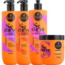 Kit Se Curve Shampoo + Cond + Goma Texturizadora + Máscara Poder Dos Óleos 500ml Haskell
