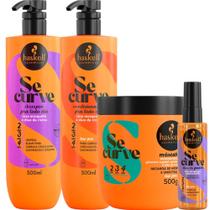 Kit Se Curve Shampoo + Cond + Máscara Hidronutrição 500ml + Sérum Óleo Haskell