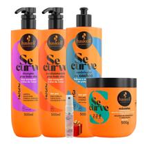 Kit Se Curve Shampoo + Cond + Modelador De Cachos + Máscara Hidronutrição 500ml Haskell + Presente Lourre 15ml