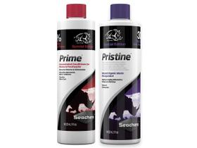 Kit Seachem Prime E Pristine Água Aquários Combo 325ml