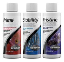 Kit Seachem Prime, Stability, Pristine De 100ml Kit Seachem Prime, Stability, Pristine De 100ml