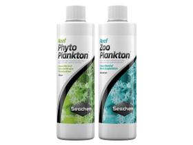 Kit Seachem Reef Phytoplankton 500ml E Reef Zooplankton Suplemento Coral Marinho