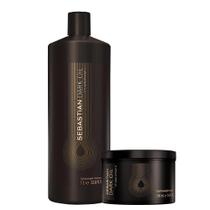 Kit Sebastian Dark Oil Shampoo 1L E Máscara 500Ml Kit Sebastian Dark Oil Shampoo 1L E Máscara 500Ml