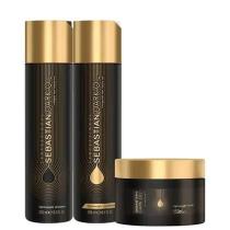 Kit Sebastian Dark Oil Shampoo 250ml Condicionador 250ml Máscara Capilar 150ml Kit Sebastian Dark Oil Shampoo 250ml Condicionador 250ml Máscara Capilar 150ml