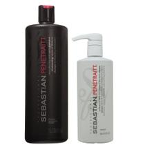 Kit Sebastian Penetraitt Shampoo 1000ml + Máscara 500ml