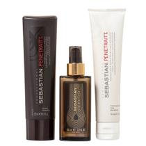 Kit Sebastian Penetraitt Shampoo 250ml + Máscara 150ml + Óleo Dark Oil 95ml