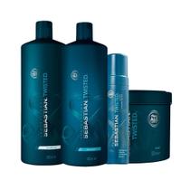 Kit Sebastian Pro Twisted - Sh E Cond E Másc E Mousse 200 Ml