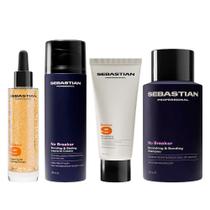 Kit Sebastian Reparação Capilar - Shampoo + Condicionador + Leave in + Sérum - Sebastian Professional Kit Sebastian Reparação Capilar - Shampoo + Condicionador + Leave in + Sérum - Sebastian Professional