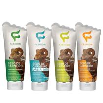 Kit Sebo de Carneiro Tradicional, Ureia 10%, Relaxante e Esfoliante 200ml - Fashion Kit Sebo de Carneiro Tradicional, Ureia 10%, Relaxante e Esfoliante 200ml - Fashion