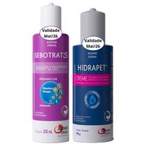 Kit Sebotrat S Shampoo 200ml e Hidrapet Creme 100g Agener