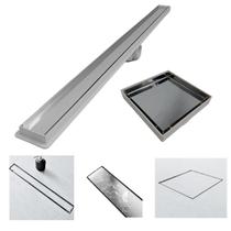 Kit Seca Box Linear 5x70 + Ralo 15x15 Inox 2 em 1 Invisível Oculto Base Branco Banheiro Kit Seca Box Linear 5x70 + Ralo 15x15 Inox 2 em 1 Invisível Oculto Base Branco Banheiro