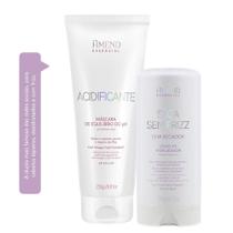 Kit Seca Sem Frizz e Acidificante Amend Essencial