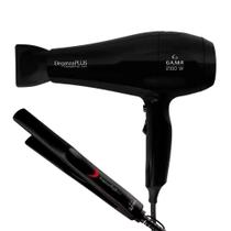 Kit Secador 2100W 127V + Prancha Bivolt 210C Gama Eleganza Plus